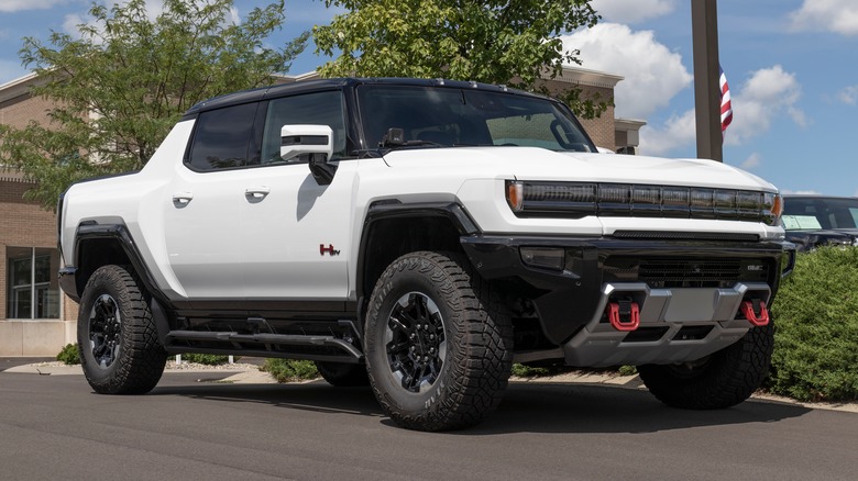 White GMC Hummer EV