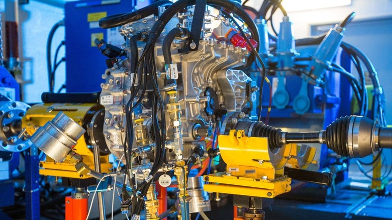 Ultium drive unit undergoing testing