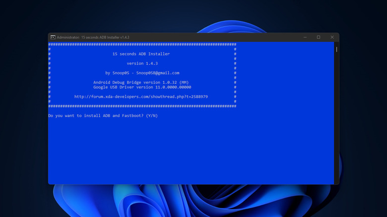 ADB installer