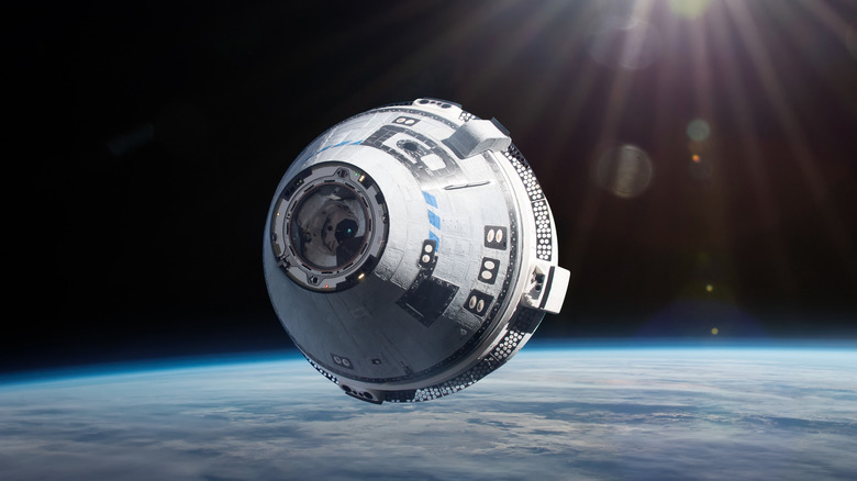 The Boeing Starliner in space