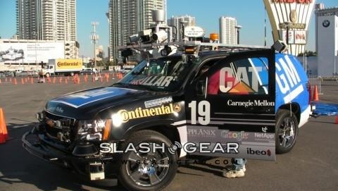 Exclusive video walkthrough DARPA Challenge-winning Chevy Tahoe self-driving vehicle!