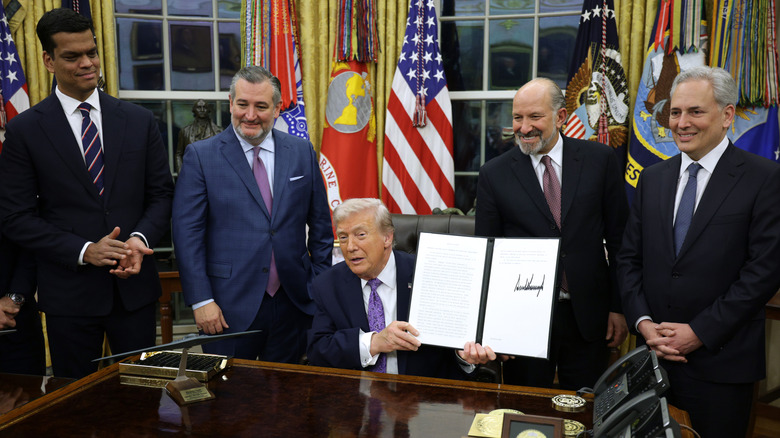 Trump signing executive order on Dec 11