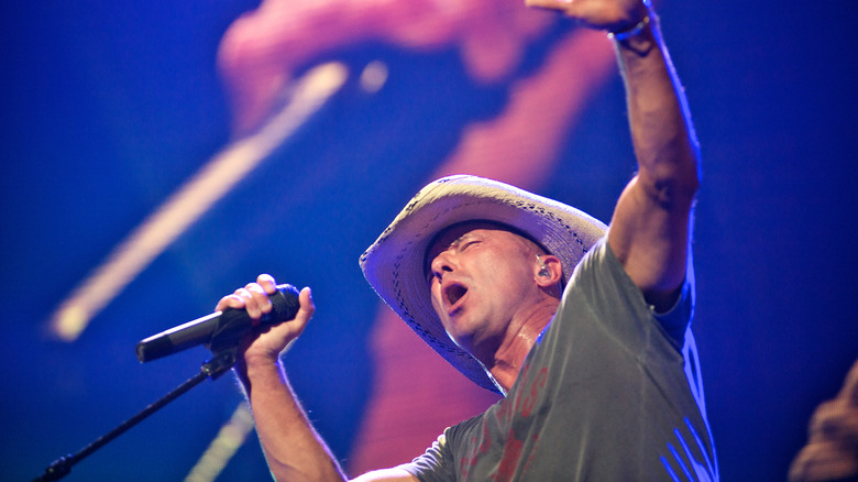 Kenny Chesney performs at the inaugural iHeartRadio Music Festival at the MGM Grand Garden Arena.
