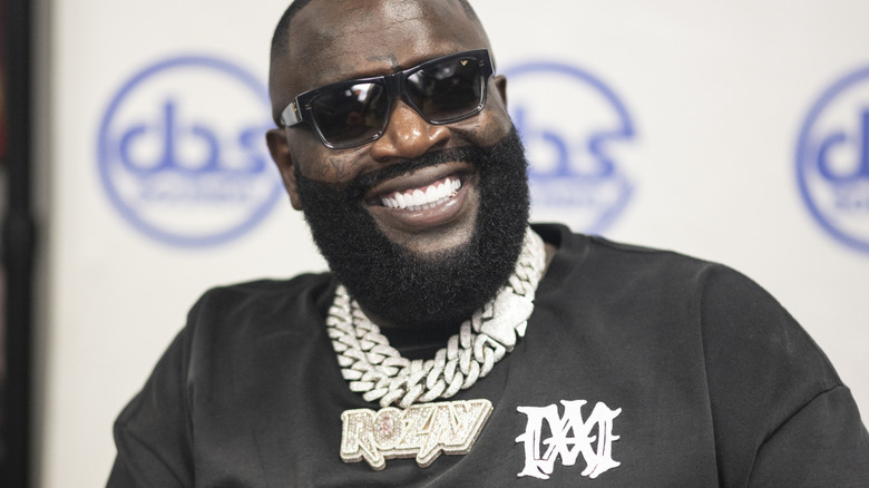 Rapper Rick Ross attends Rick Ross "Set In Stone" Signing & Release Celebration at DBS Sounds.