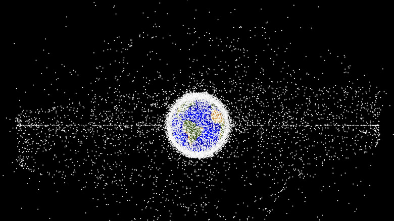 NASA visual of Space debris around Earth