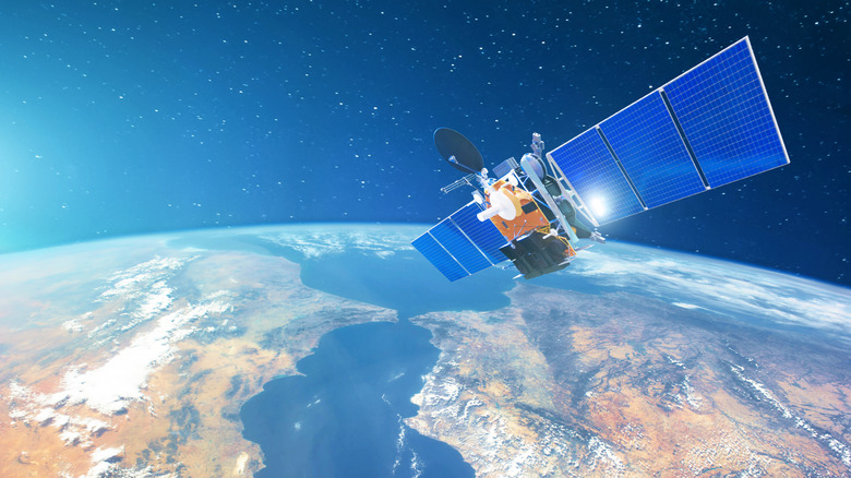 A low earth orbit satellite in orbit