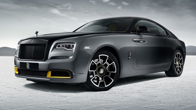 3/4 view of a Rolls-Royce Black Badge Wraith Black Arrow