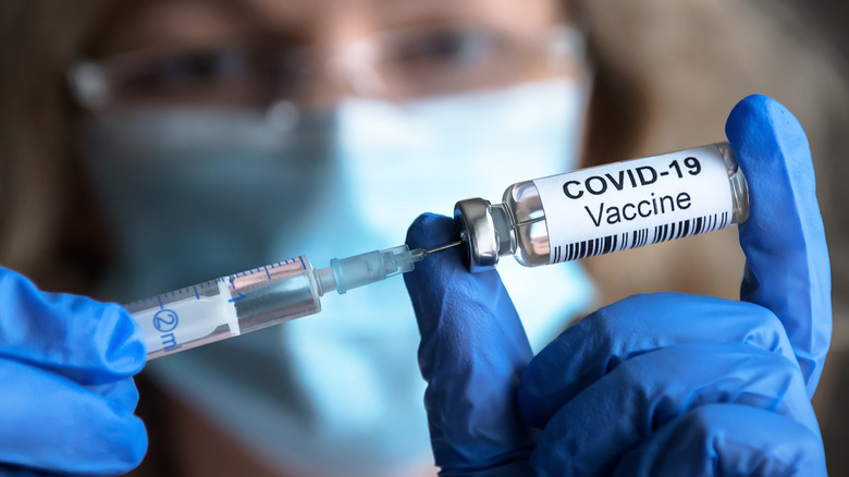 Illustration of COVID-19 vaccine