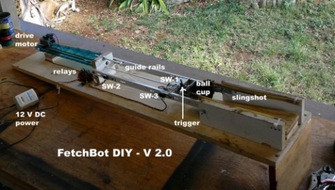 Fetchbot Diy Dog Ball Launcher Slashgear