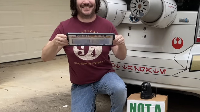 an obscuring shade on a plate