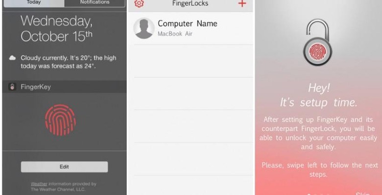 FingerKey app uses iPhone's Touch ID to unlock your Mac