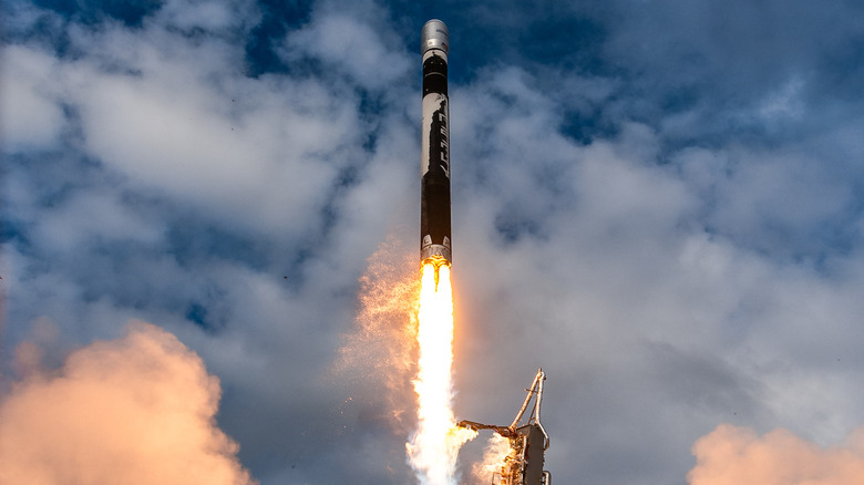 the firefly alpha rocket takes off