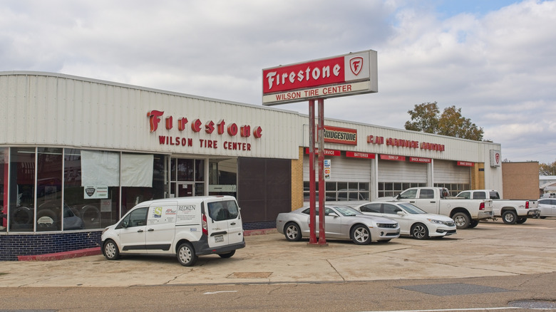 Firestone store photographed from the street