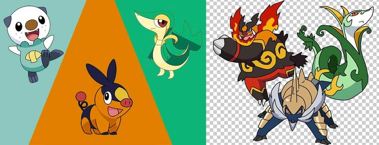 Dr Lava - Gen 5's starter evolutions represent the West, China, and Japan.  If you wanna read the full interview about creating Gen 5 Pokemon that's  excerpted here, go to my website