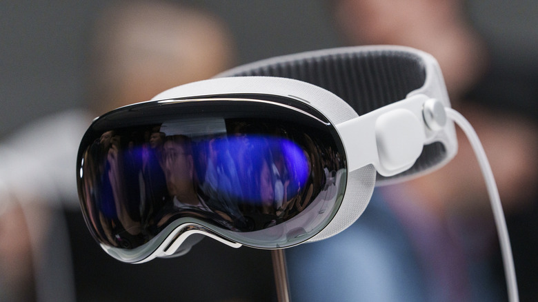 Apple Vision Pro display at WWDC 