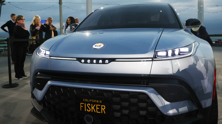 Fisker Ocean front end closeup