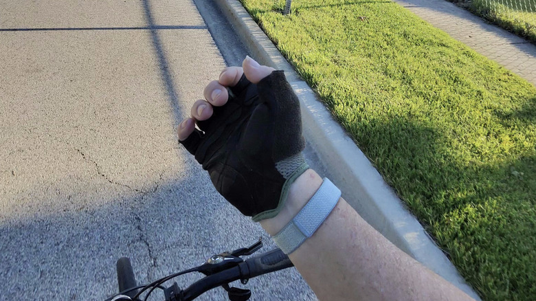 Man wearing the Fitbit Air