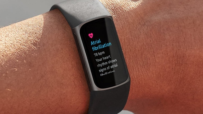 The Fitbit with AFib info