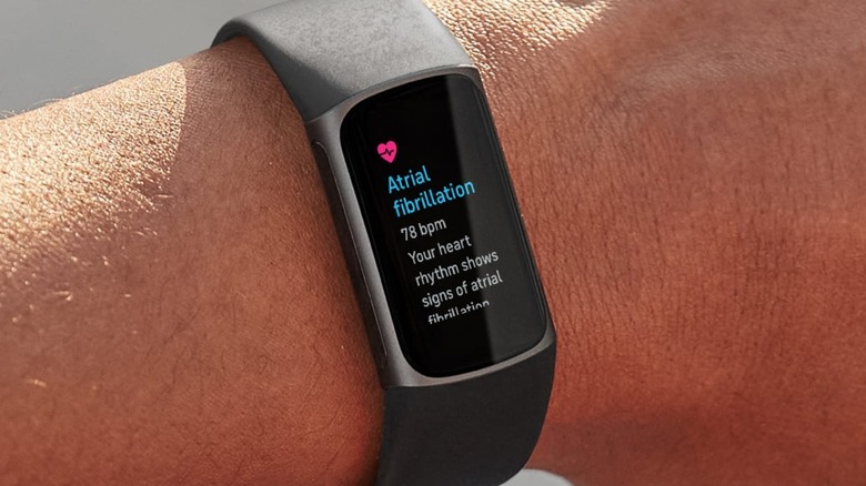 The Fitbit with AFib info