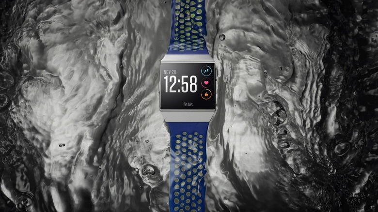Fitbit Ionic smartwatch in water