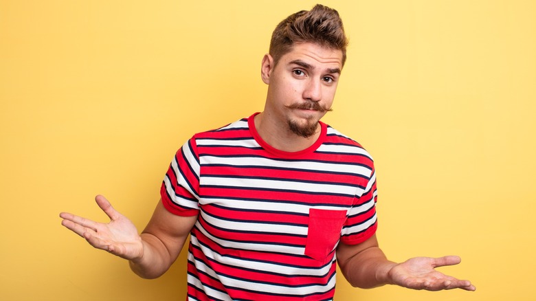Man Trying To Make A Decision