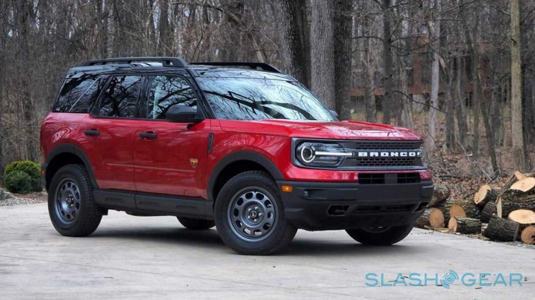 Ford Bronco Sport in red