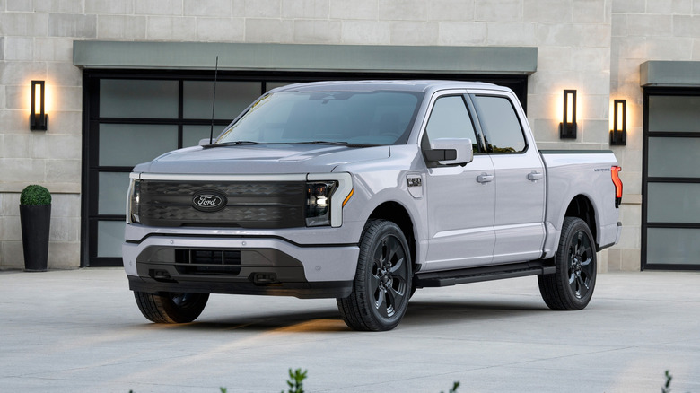 2025 Ford F-150 Lightning parked in driveway