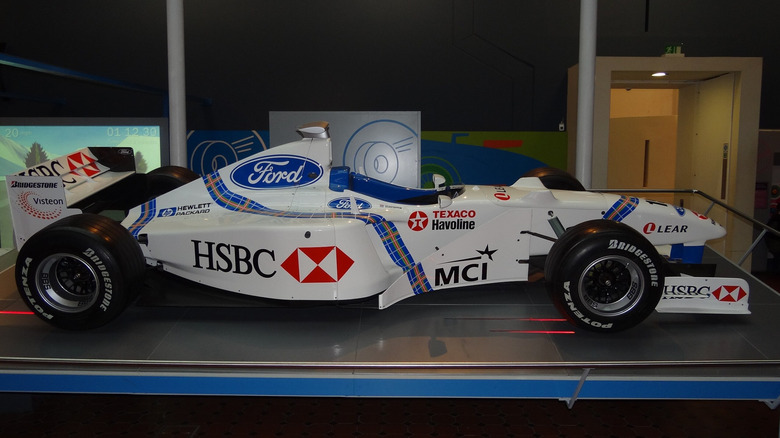 Jos Verstappen's Ford F1 car in museum