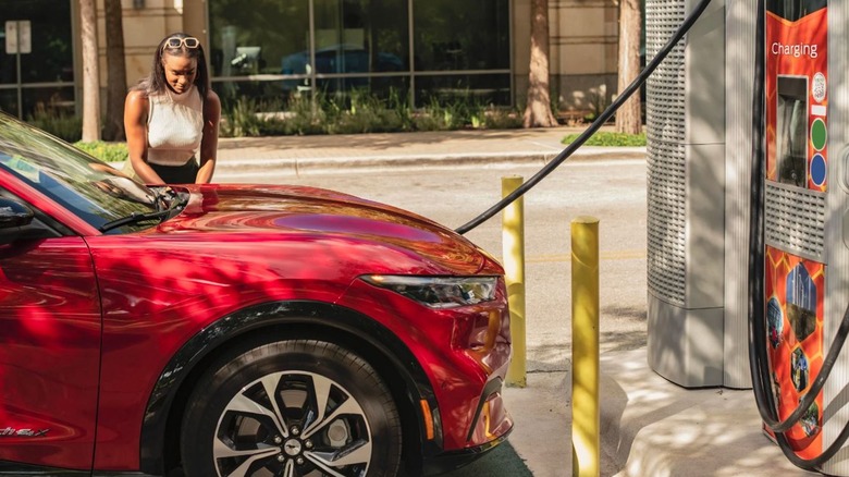 Ford Mustang Mach-E charging