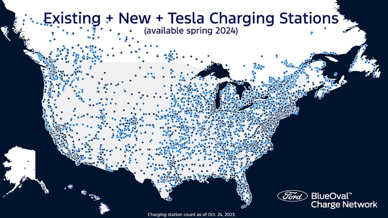 Ford BlueOval charger map
