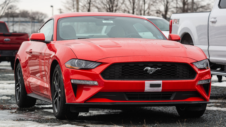 red ford mustang