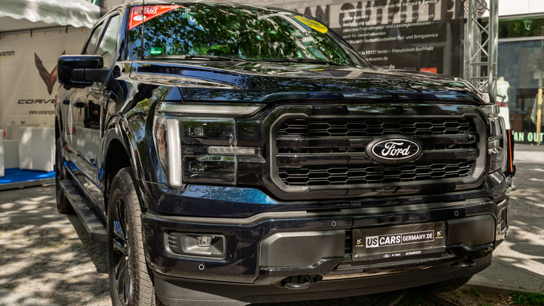 A full-size pickup truck, the Ford F-150