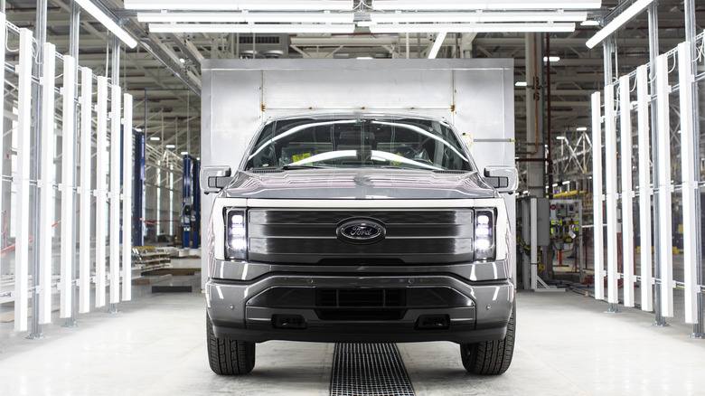 F-150 Lightning assembly line