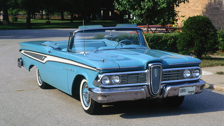 Blue 1959 Ford Edsel Convertible