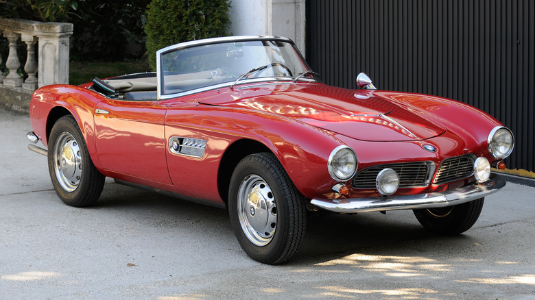 Red BMW 507 sports car
