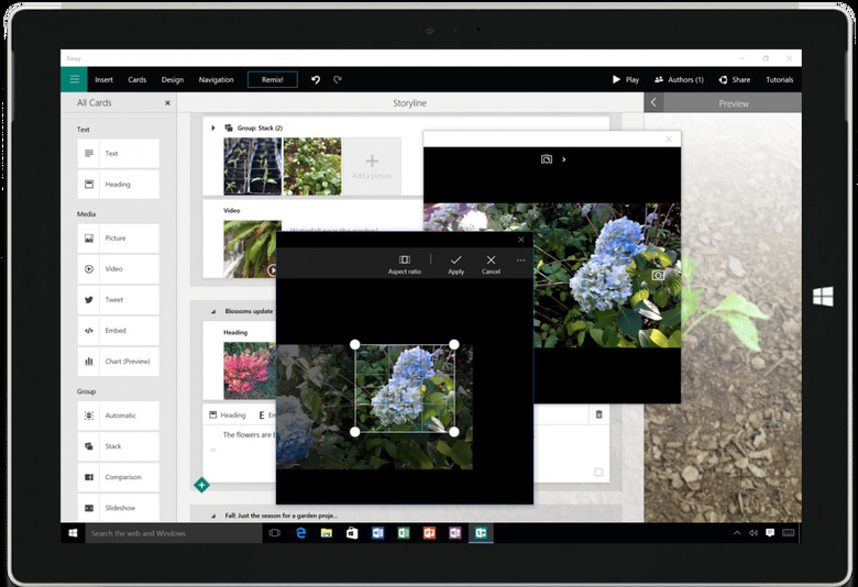 Microsoft Sway for Windows 10