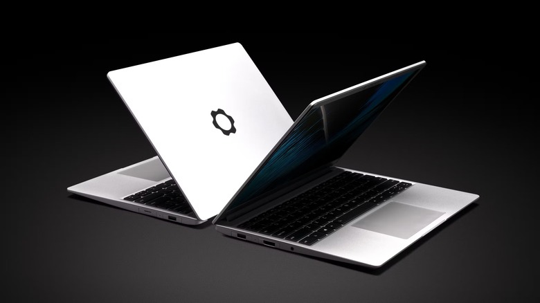 Framework laptops open
