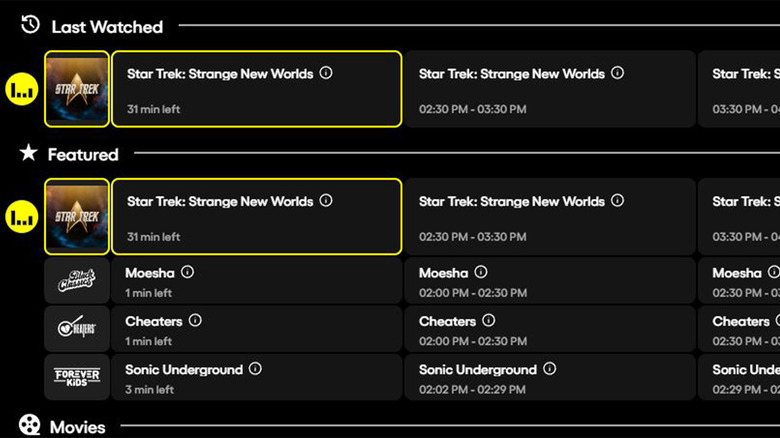 pluto tv channels