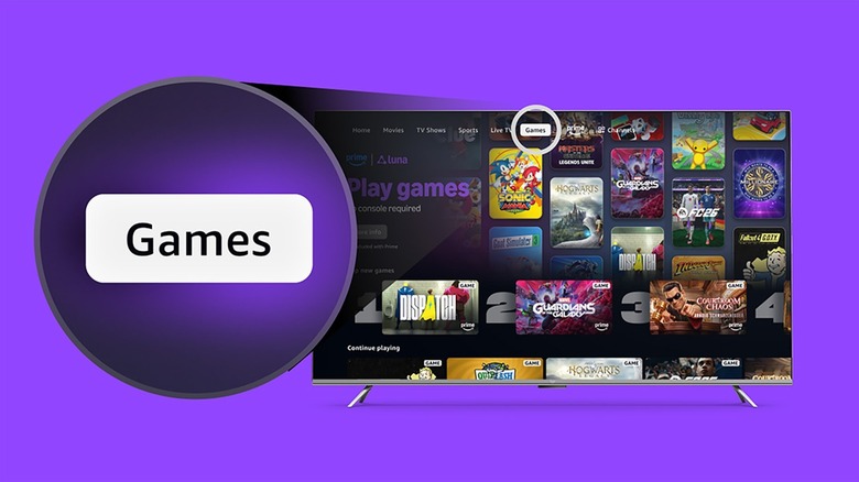 Accessing Games on a TV through Amazon Prime