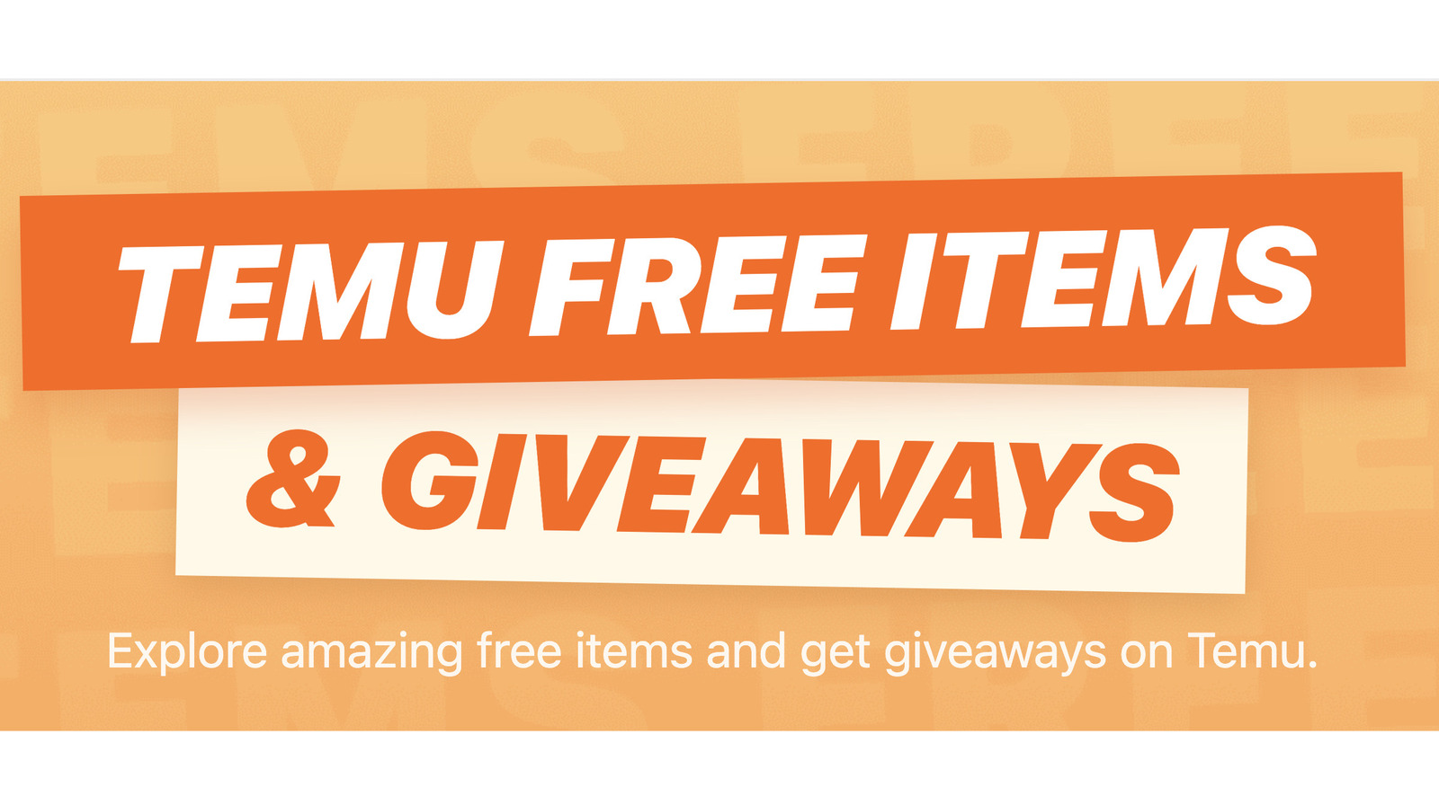 Free Items On TEMU: What's The Catch?