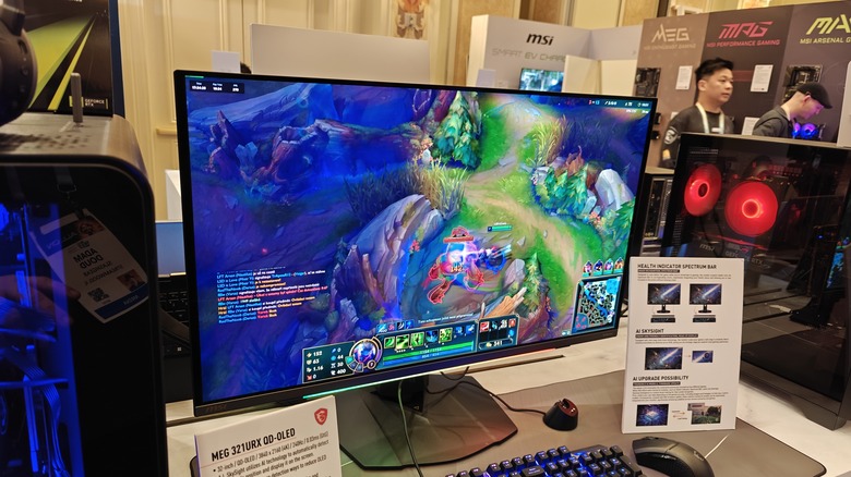gaming monitor with AI tech