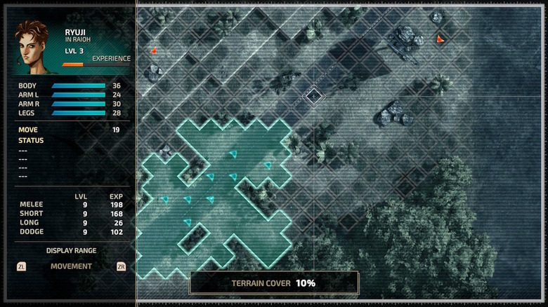 Tactical map screen