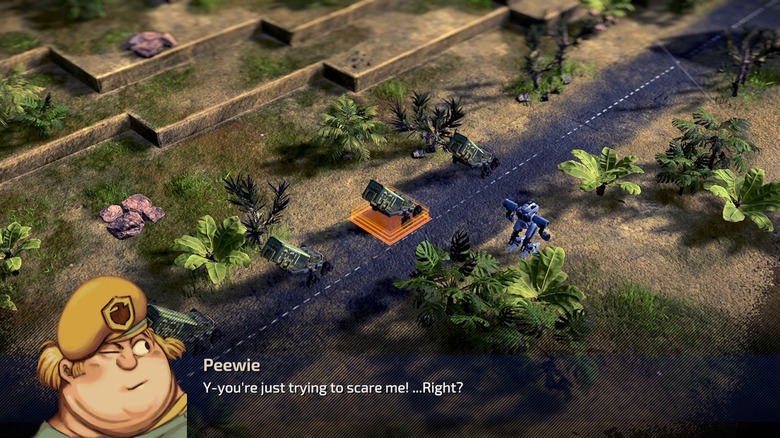 Front Mission screenshot with Peewie