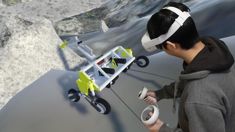 VR-driven mining robot