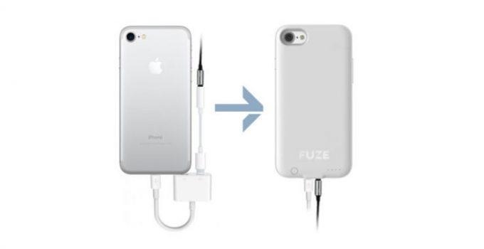 Fuze battery case for iPhone 7 includes a headphone jack