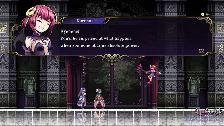 Kurona bragging about power