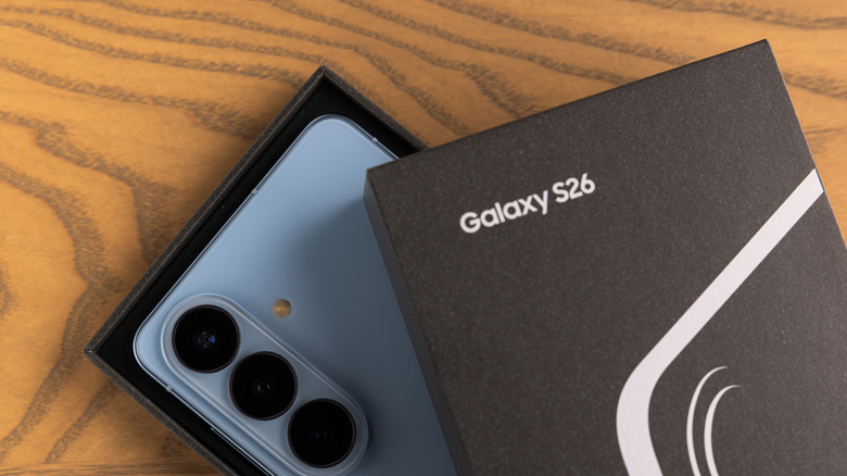 Samsung Galaxy S26 in a box