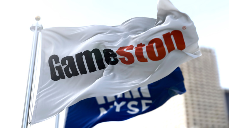 a GameStop flag