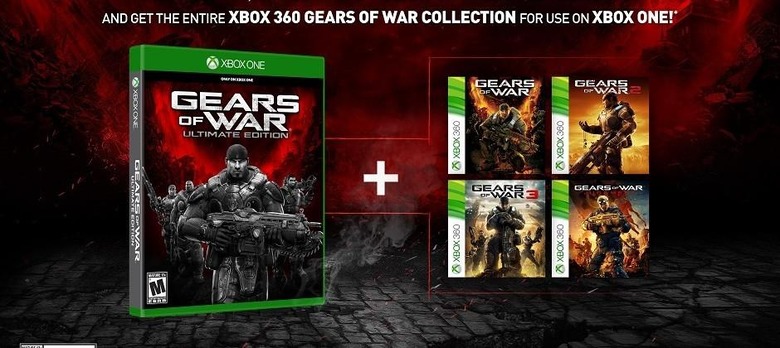 Gears of War: Ultimate Edition includes all original games via backwards compatibility