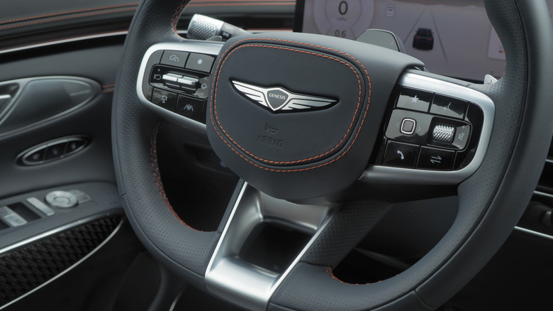 2026 Genesis GV70 steering wheel